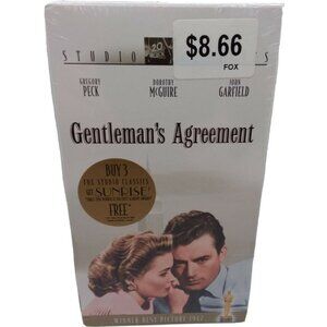 Gentleman's Agreement VHS Video Factory Sealed Fox Watermarks Gregory Peck 2003